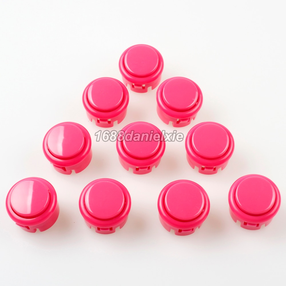 ο 10x Ǫ  oem 30mm Ǫ ư ü sanwa OBSF-30 ư ̵  pc ̽ƽ  jamma mame pink colors